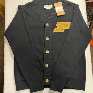 Purdue Boilermakers Vintage Cardigan - Uscape - NWT - Black - Size Medium